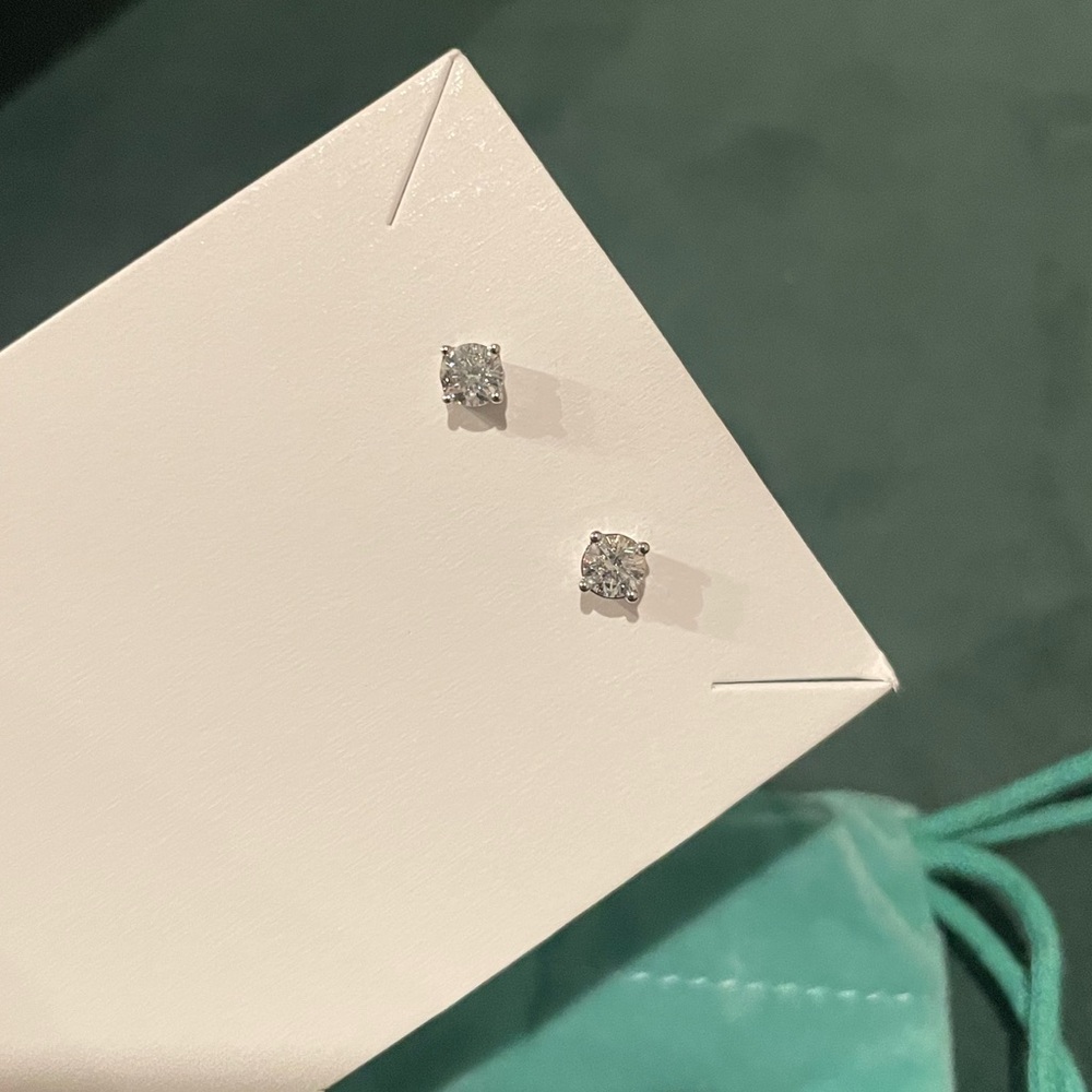 New Brilliant Earth 14K White Gold Lab Diamond Studs (1/2 ct. tw.)